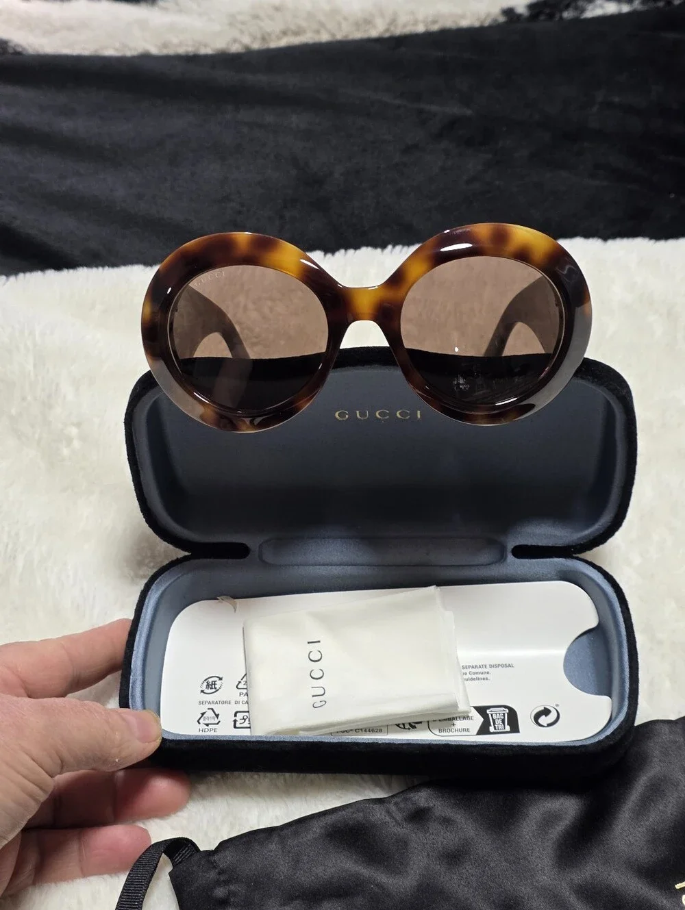 Gucci Women’s Tortoiseshell Round Sunglasses - Brown